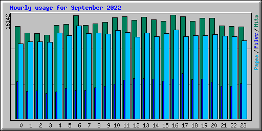 Hourly usage for September 2022