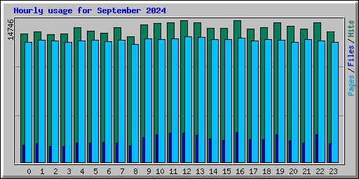 Hourly usage for September 2024